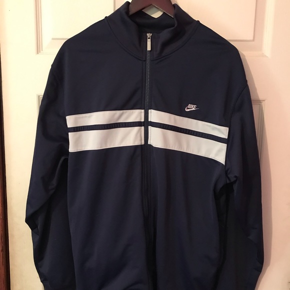 Nike Other - Nike Blue & White Full Zip Jacket Mens Large L